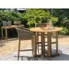 Royal Teak Admiral Bar Drop Leaf Table Round 45" Outdoor View - Royal Teak Admiral Bar Drop Leaf Table Round 45" Outdoor View