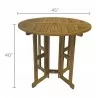 Royal Teak Admiral Bar Drop Leaf Table Round 45" - Royal Teak Admiral Bar Drop Leaf Table Round 45"