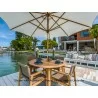 Royal Teak Admiral Dining Chair Sand Outdoor - Royal Teak Admiral Dining Chair Sand Outdoor
