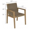 Royal Teak Admiral Dining Chair Sand
