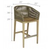 Royal Teak Malibu Bar Chair Desert Sand