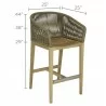 Royal Teak Malibu Bar Chair Desert Sand - Royal Teak Malibu Bar Chair Desert Sand