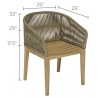 Royal Teak Malibu Dining Chair Desert Sand
