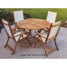 Royal Teak 47" Large Sailor Table - Lifestyle