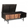 Moe's Home Collection Jackson Storage Coffee Table - Front Side Opened Angle