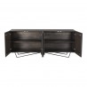 Moe's Home Collection Brolio Sideboard - Charcoal - Front Opened Angle