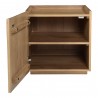 Moe's Home Collection Plank Nightstand - Natural - Front Opened Angle