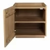 Moe's Home Collection Plank Nightstand - Natural - Front Opened Angle - Moe's Home Collection Plank Nightstand - Natural - Front Opened Angle