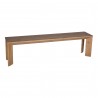 Moe's Home Collection Angle Dining Bench - Large Oak - Front Side Angle