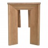 Moe's Home Collection Angle Dining Bench - Large Oak - Side Closeup Angle