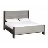 Sunpan Milo Bed - King In Polo Club Stone - Angled - Sunpan Milo Bed - King In Polo Club Stone - Angled