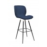Bellini Modern Living Sean Counterstool in Dark Blue  - Front Side Angle