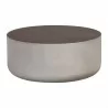 Sunpan Diaz Coffee Table in Grey-Wood Grain Brown - Front Angle - Sunpan Diaz Coffee Table in Grey-Wood Grain Brown - Front Angle