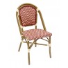 Hand Painted Aluminum Frame Side Chair - RT-01 - Red