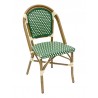 Hand Painted Aluminum Frame Side Chair - RT-01 - Green