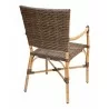 Hand Painted Aluminum Frame Arm Chair - RT-04 - Back Angled Walnut - Hand Painted Aluminum Frame Arm Chair - RT-04 - Back Angled Walnut