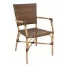 Hand Painted Aluminum Frame Arm Chair - RT-04 - Walnut - Hand Painted Aluminum Frame Arm Chair - RT-04 - Walnut
