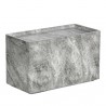 Sunpan Liza Side Table Marble-Look Grey - Front Side Angle