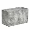 Sunpan Liza Side Table Marble-Look Grey - Front Side Angle - Sunpan Liza Side Table Marble-Look Grey - Front Side Angle
