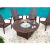 Telescope Casual Rustic Polymer 54" Round Fire Table