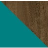 Rustic Brown and Aqua Blue - Swatch