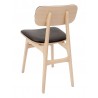 European Beechwood Wood Dining Chair - RV Latte Upholstered - Back