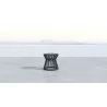 Sunset West Milano End Table w/ 20" Honed Absolute Granite Insert Top - Lifestyle - Sunset West Milano End Table w/ 20" Honed Absolute Granite Insert Top - Lifestyle