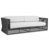 Milano Sofa in Echo Ash w/ Self Welt - Front Side Angle