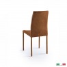 Bellini Italian Home Marta Dining Chair in Tan - Set of Two - Back Side Angle