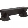 Sunpan Gregor Bench - Front Side Angle