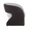 Sunpan Rosalia Lounge Chair Mina Light Grey-Meg Ash - Side Angle