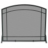 Mr. Bar-B-Q UniFlame® Single Panel Black Wrought Iron Screen with Mission Design