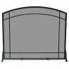 Mr. Bar-B-Q UniFlame® Single Panel Black Wrought Iron Screen with Mission Design