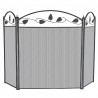 Mr. Bar-B-Q UniFlame® 3 Fold Black Finish Top Leaf Screen