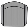 Mr. Bar-B-Q UniFlame® 3 Fold Black Wrought Iron Arch Top Screen