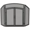 Mr. Bar-B-Q UniFlame® 3 Fold Black Wrought Iron Arch Top with Doors - Mr. Bar-B-Q UniFlame® 3 Fold Black Wrought Iron Arch Top with Doors