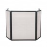 Mr. Bar-B-Q UniFlame® 3 Fold Black Wrought Iron Screen, Large