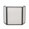 Mr. Bar-B-Q UniFlame® 3 Fold Black Wrought Iron Screen, Large - Mr. Bar-B-Q UniFlame® 3 Fold Black Wrought Iron Screen, Large