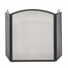 Mr. Bar-B-Q UniFlame® 3 Fold Black Wrought Iron Arch Top Screen, Large