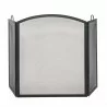 Mr. Bar-B-Q UniFlame® 3 Fold Black Wrought Iron Arch Top Screen, Large - Mr. Bar-B-Q UniFlame® 3 Fold Black Wrought Iron Arch Top Screen, Large