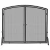 Mr. Bar-B-Q UniFlame® Single Panel Bronze Finish Screen with Doors - Mr. Bar-B-Q UniFlame® Single Panel Bronze Finish Screen with Doors