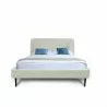 Manhattan Comfort Heather Bed in Velvet Blush and Black Legs Cream Front - Manhattan Comfort Heather Bed in Velvet Blush and Black Legs Cream Front