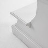 Nova Solo Halifax Bed Step Stool - White - Closeup Base Angle