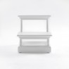 Nova Solo Halifax Bed Step Stool - White - Front Angle