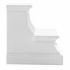 Nova Solo Halifax Bed Step Stool - White - Side Angle - Nova Solo Halifax Bed Step Stool - White - Side Angle