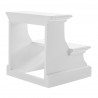 Nova Solo Halifax Bed Step Stool - White - Back Side Angle
