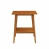 Greenington Antares End Table, Amber  - Front Angle - Greenington Antares End Table, Amber  - Front Angle