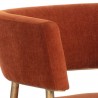 Sunpan Maestro Lounge Chair Danny Rust - Seat Closeup Top Angle