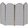Mr. Bar-B-Q UniFlame® 4 Fold Antique Brass Screen