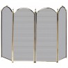 Mr. Bar-B-Q UniFlame® 4 Fold Polished Brass Finish Screen